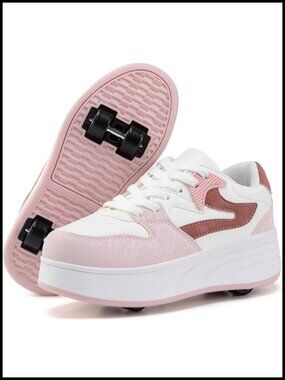 Roller Skate Shoes Convertible Sneakers with Detachable Wheels for Women Gift
